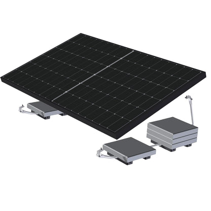 Flachdach Aufständerung mit 20° Neigung für 1 Solar-Modul